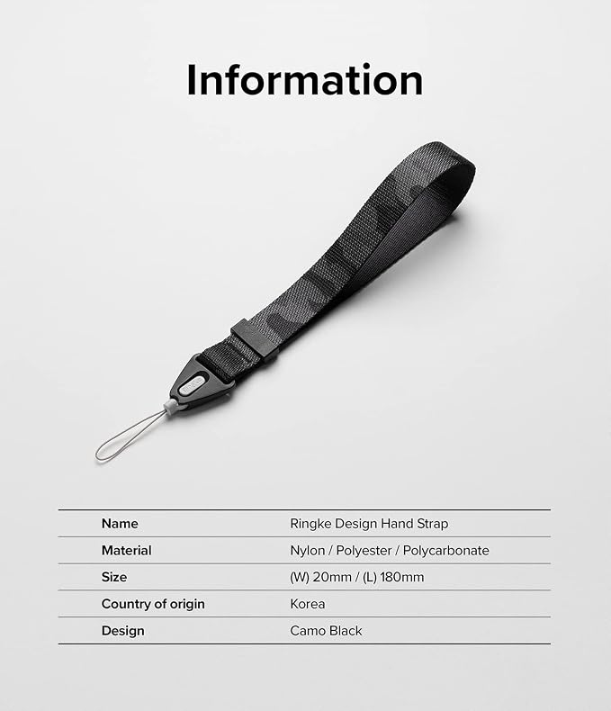 Ringke Hand Strap Designed for Camera Strap and Phone Strap, Adjustable Sturdy - Image 7