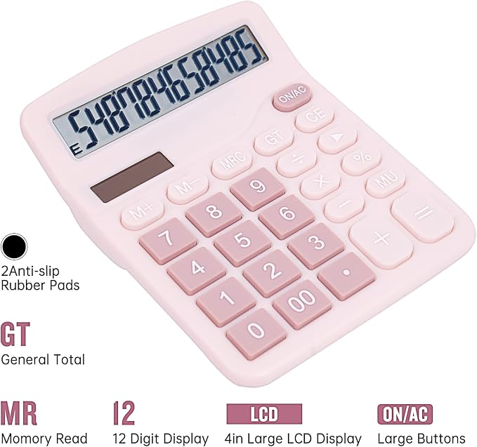 Cute Pink Desktop Calculator - Image 4