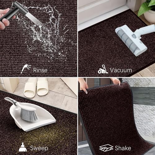 Azadx 4'x6' Front Door Mat Heavy Duty Indoor Outdoor Door Mat Non-Slip - Image 5