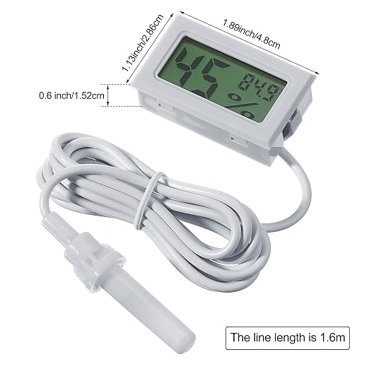 Weewooday Mini Digital Temperature Humidity Meters Gauge - Image 2