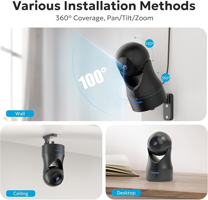 owltron Indoor Security Camera 5MP, 360 Cameras - Image 9