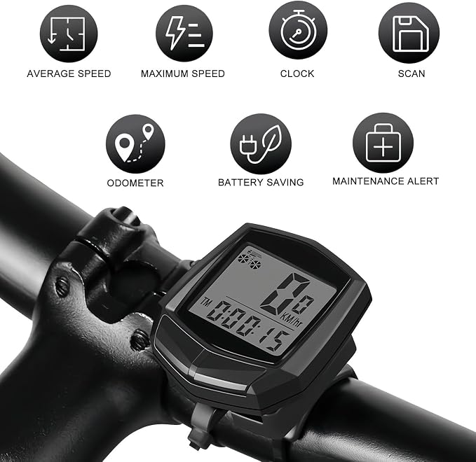 Bike Computer, Bike Speedometer and Bicycle Odometer Waterproof Cycling/Cycle - Image 2