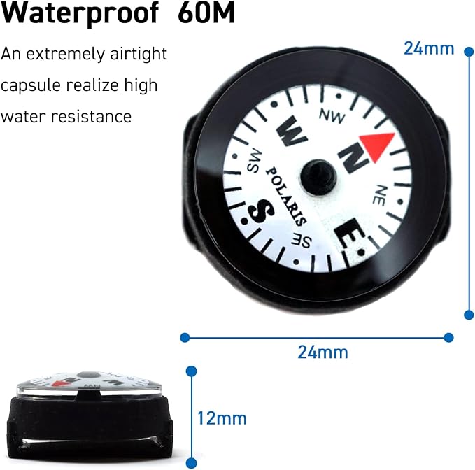 POLARIS Waterproof Micro Compass Series/Watchband or EDC or - Image 4