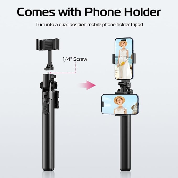 ULANZI MT-70 Extendable Tripod, 360° Rotate Camera Holder - Image 2