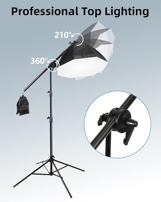 Skytex Softbox Lighting Kit 3Pack 20x28in Soft Box|28in Octa Softbox|85W - Image 7