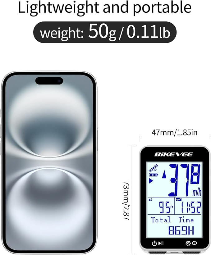 GPS Bike Computer Wireless Bicycle Speedometer Odometer 9 Languages Auto - Image 5
