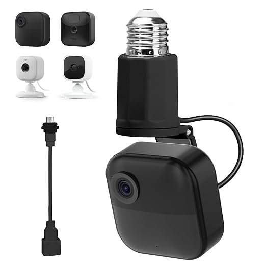 Adjustable Lamp Socket Mount for Blink Outdoor 4, Blink Outdoor, Blink by Annkoifu