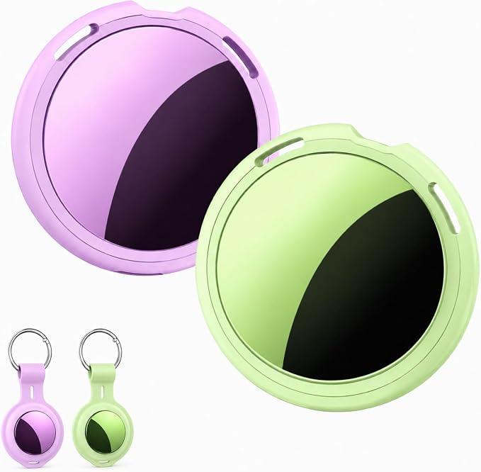 2 Pack Tracker Tags Pair with Apple Find My Bluetooth Air Smart Tags Key Finder by CYBERDOT