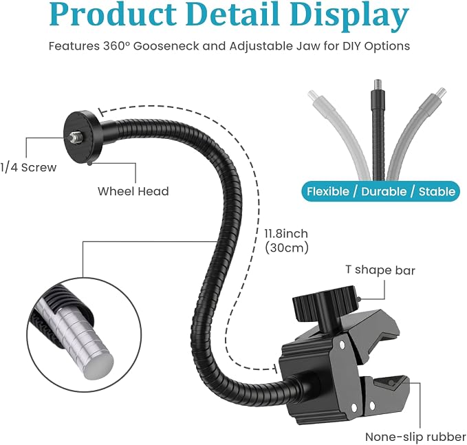 Gooseneck Clamp Camera Mount - Image 3