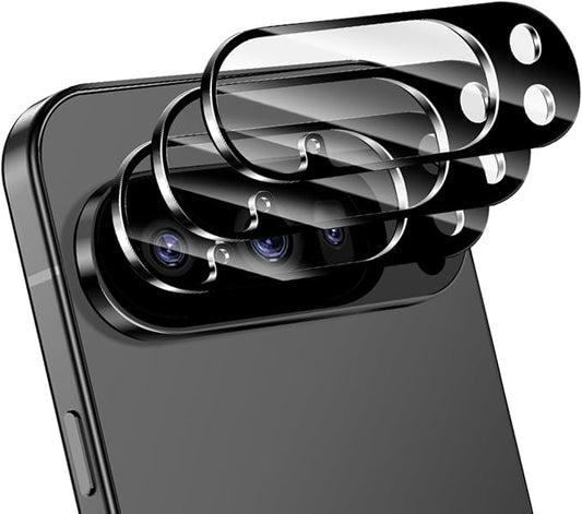 3 Pack for Google Pixel 10 Pro Camera Lens Protector, Tempered Glass 9 Hardness by NECARSIN
