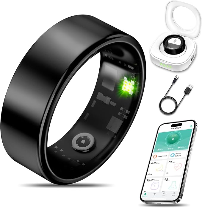 Smart Health Ring Fitness Tracker by Milavan