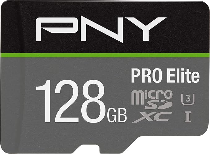 PNY 128GB PRO Elite Class 10 U3 V30 microSDXC Flash Memory Card by PNY