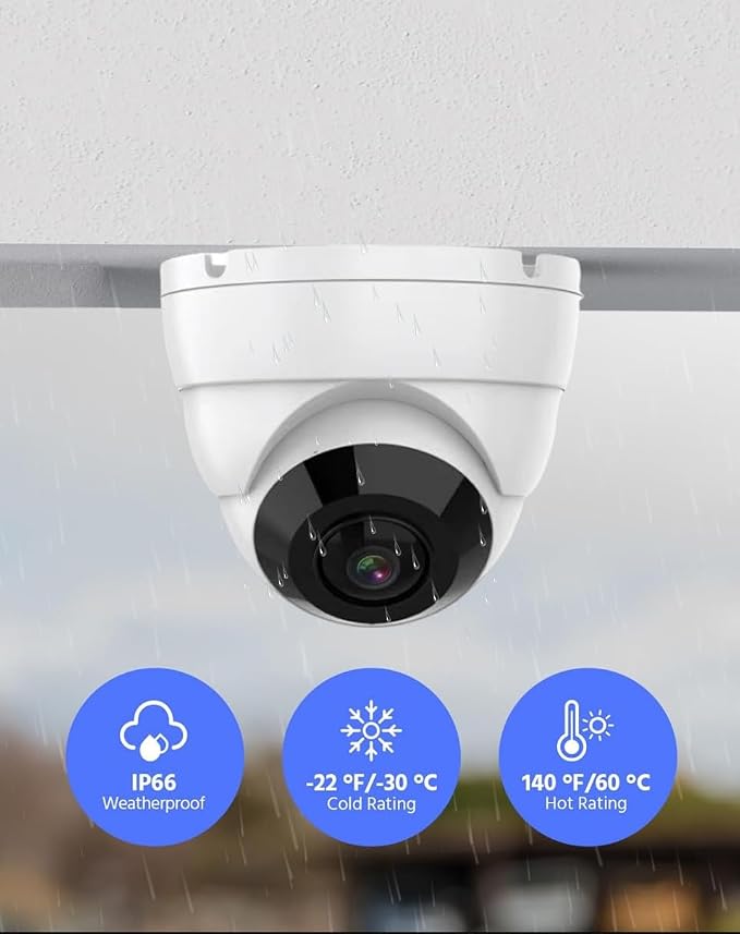 Real HD 5MP TVI Analog Camera 180° Wide Viewing Angle Fisheye Dome BNC Camera - Image 5