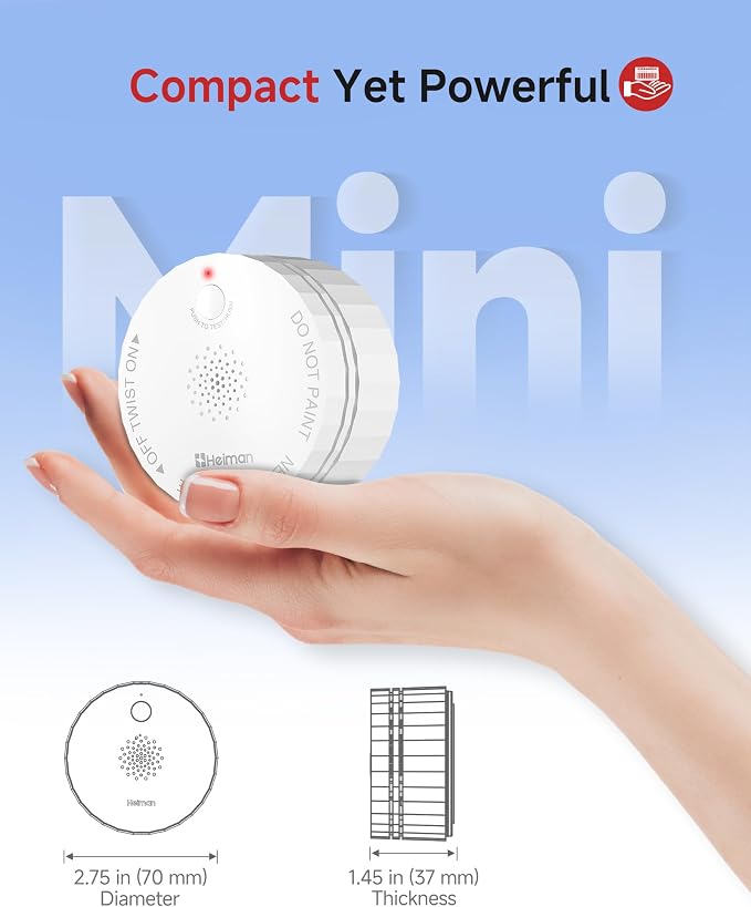 Heiman Smoke Detectors, Wireless Interconnected Photoelectric Battery Operated - Image 7