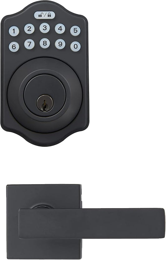 Amazon Basics Traditional Electronic Keypad, Keyless Entry Door Lock Deadbolt by AmazonBasics