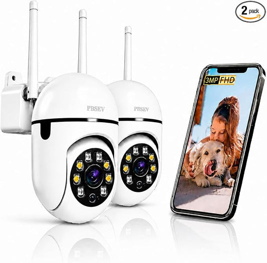 Security Camera Indoor 1080P Wired, Pan/Tilt Control, Two-Way Audio, Easy Setup by Unknown