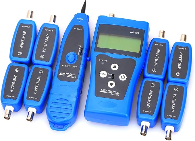 NF-388 Multipurpose Ethernet Cable Tester RJ45 Networking Tool Network Cable by KELUSHI