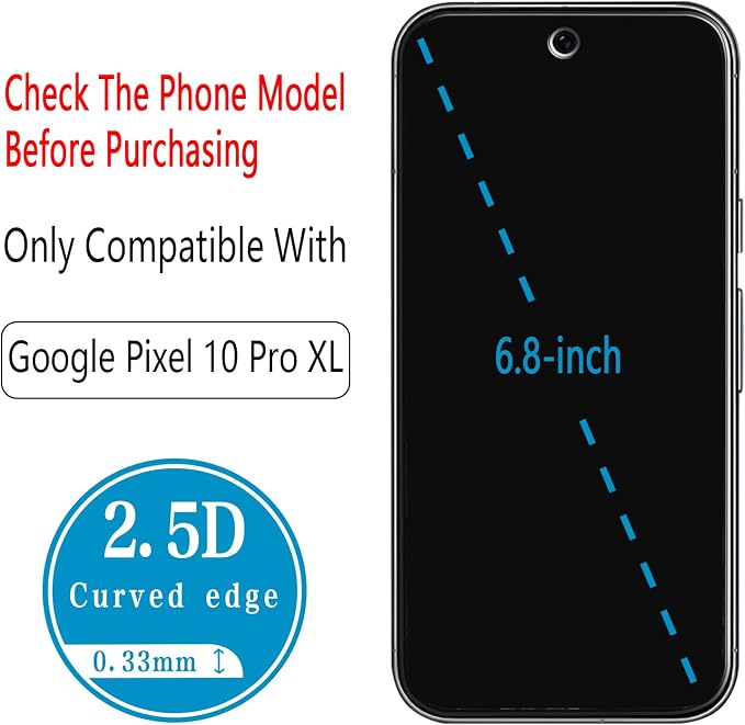 2 Pack Tempered Glass Privacy Screen Protector - Image 2