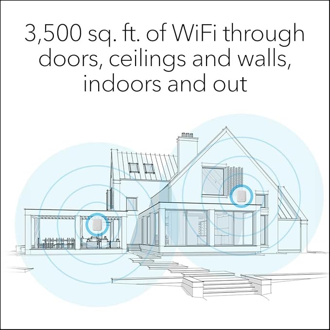 NETGEAR Orbi Whole Home Tri-Band Mesh WiFi 6 System – Router + 1 Satellite - Image 3