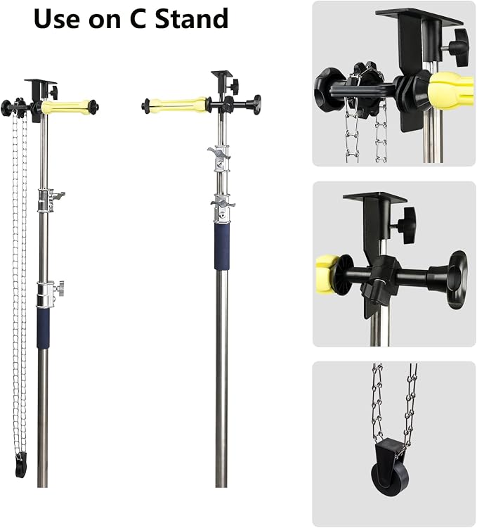Photography Backdrop Roller Support System, 1 Roller - Image 3