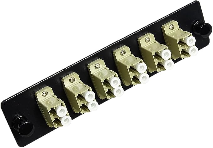 RiteAV LGX Footprint Fiber Optic Cable LC Adapter Patch Panel 6 Ports Loaded by RiteAV