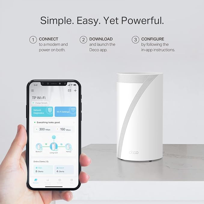 TP-Link Deco 7 Elite BE85 Tri-Band WiFi 7 BE22000 Whole Home Mesh System- - Image 7