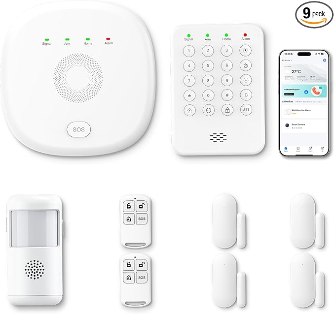 Home Security System 9-Piece Work by PGST