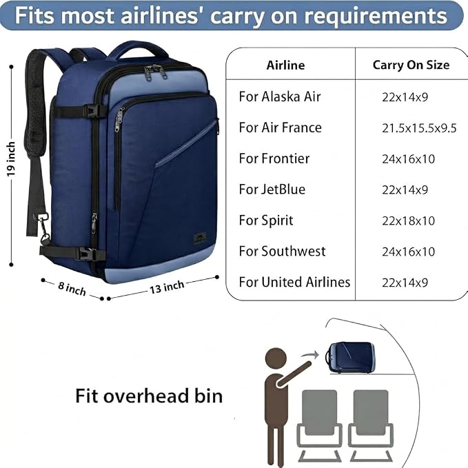 MATEIN Expandable Travel Backpack - Image 2