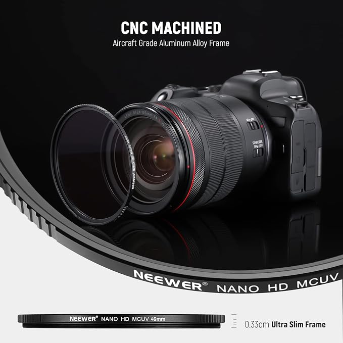 NEEWER 49mm UV Filter， Ultra Slim UV Protection 49mm Camera Lens Filter - Image 6