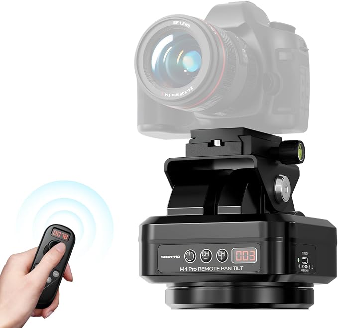 Soonpho M4 Pro Motorized Tripod Head, Rotating Panoramic Control 360° Pan Tilt by soonpho