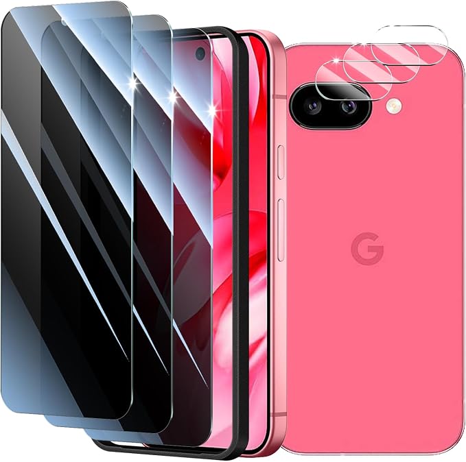 3+3+1-Pack, Privacy Screen Protector and Camera Lens Protector by ScreenProtectorCase