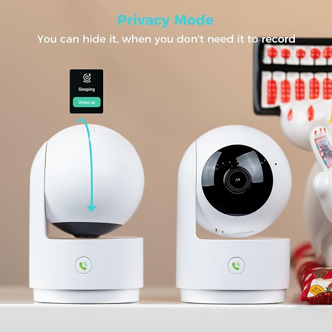 Vicohome 2K Indoor Security Camera, AI Tracking, 24/7 Recording, Pet/Baby - Image 9