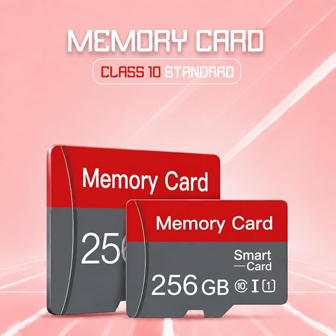 256GB TF SD Card with Adapter, High Speed Memory Card, UHS-I C10 A1 Memory TF - Image 3