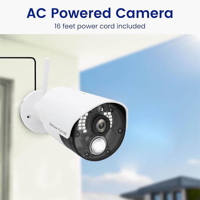 CasaCam Wireless Security Camera System Deluxe | 7" Touchscreen Monitor & 2 - Image 4