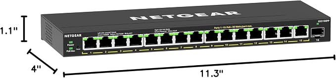 NETGEAR 16-Port PoE Gigabit Ethernet Easy Smart Managed Essentials Switch - - Image 7