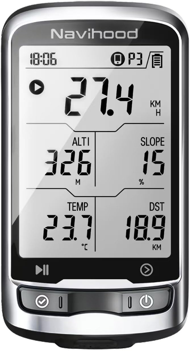 L4 Entry Level GPS Bike Computer Wireless, Laminated 2.3" Screen, Ultra Thin by Unknown