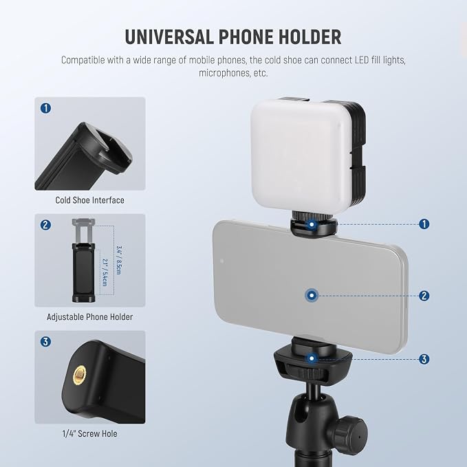 NEEWER Tripod for Cell Phone & Camera - Image 4