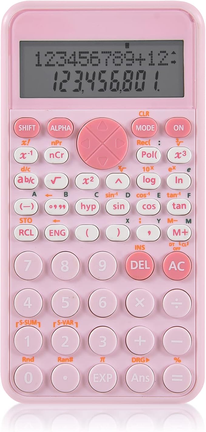EooCoo 2-Line Standard Scientific Calculator, Portable and Cute School Supplies by EooCoo