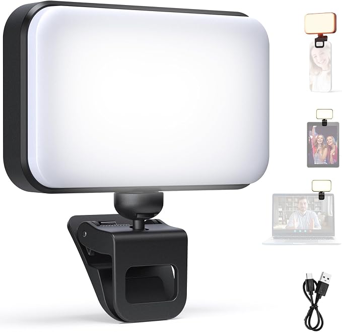 NEEWER Entry Level Version LED Selfie Light, Plastic Clip on Phone Fill Lighting by Neewer