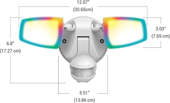 HALO ESF Motion Smart Wi-Fi Color Changing LED Outdoor Security Floodlight - Image 9