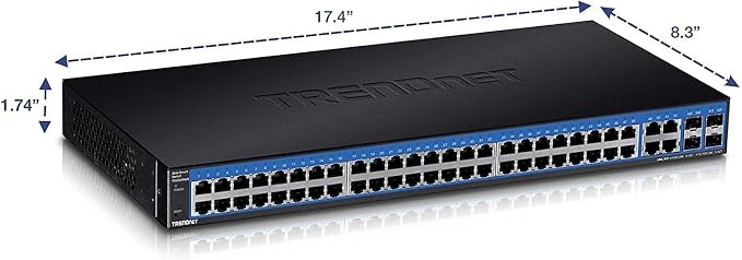 TRENDnet 52-Port Gigabit Web Smart Switch, 48 Gigabit RJ-45 Ports, 4 Shared - Image 8