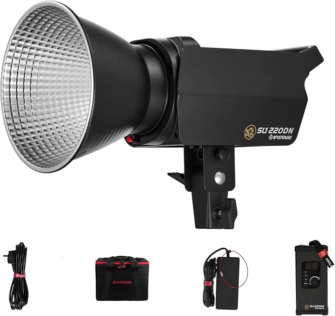 IFOOTAGE 220DN Video Light, 220W COB LED Light, Continuous Lighting by IFOOTAGE
