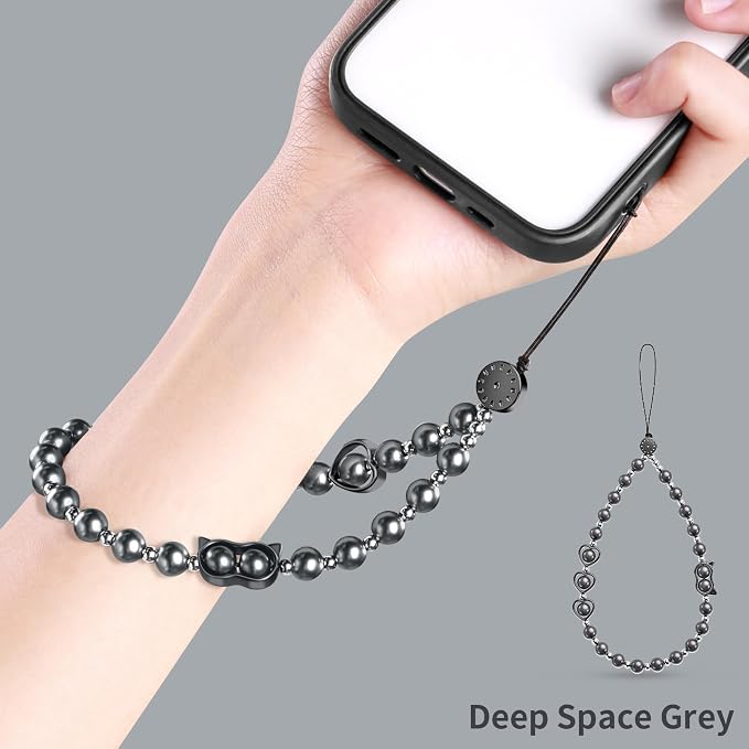 Phone Charm Beaded Strap Cute Cell Phone Wrist Straps String Accessories Hand - Image 3