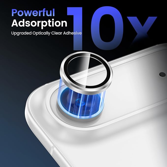 Tensea 2Pack for iPhone 17 Air Camera Lens Protector, 9H Tempered Glass Camera - Image 4