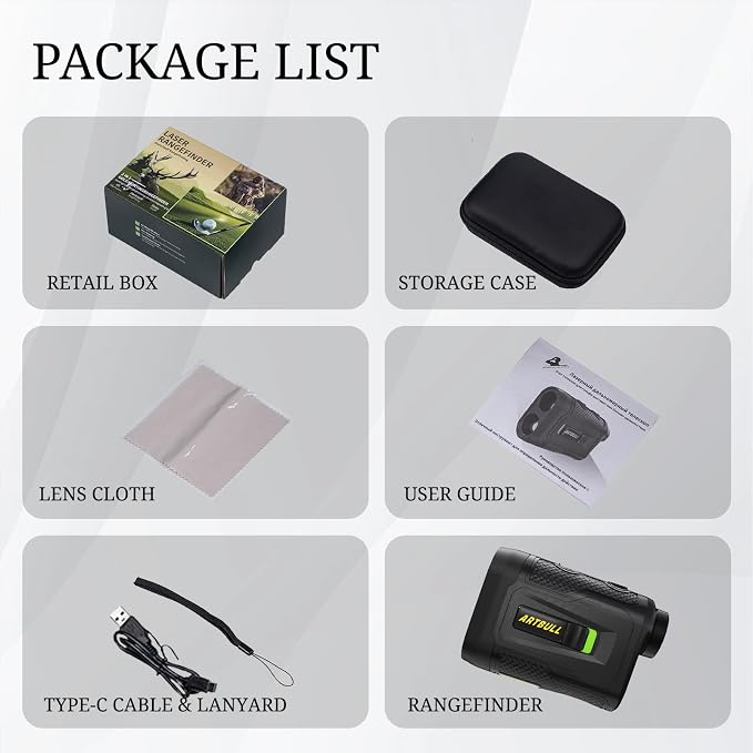 7 in 1 Golf Laser Rangefinder 6X Magnification - Image 9