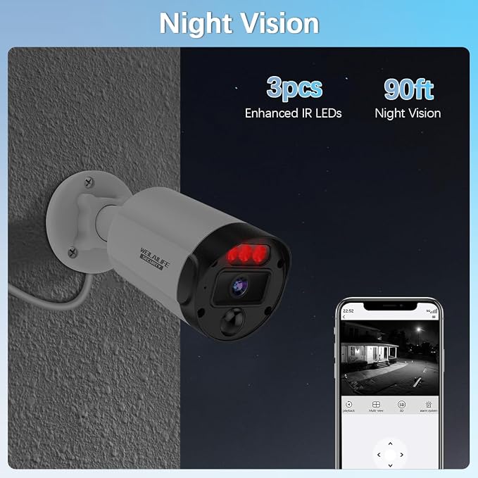 【All-in-One Security System】 4K Outdoor Wired Security Camera System, Home - Image 9