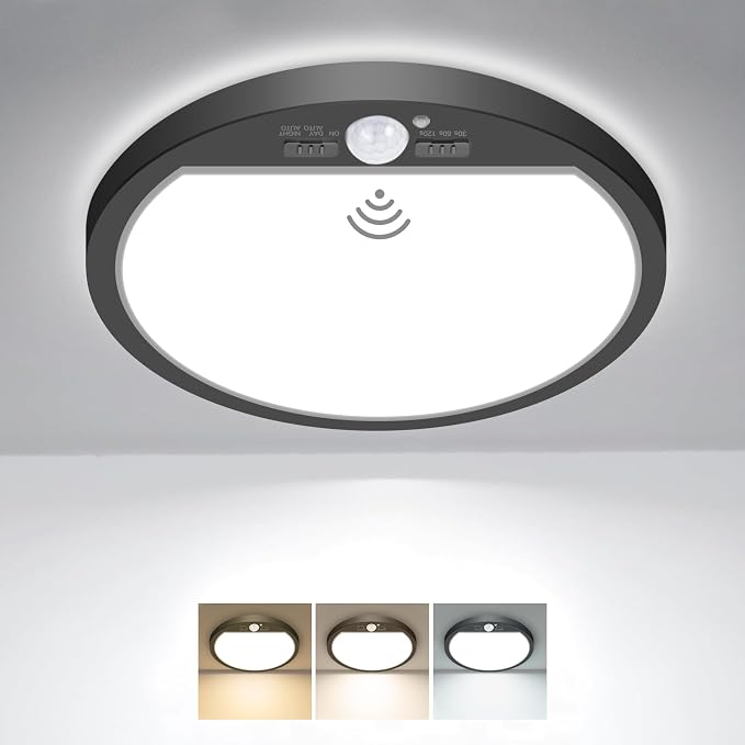 slochi Motion Sensor Light Indoor Wired, 8.7 Inch 3000K/4000K/6500K Closet by CeilingLights