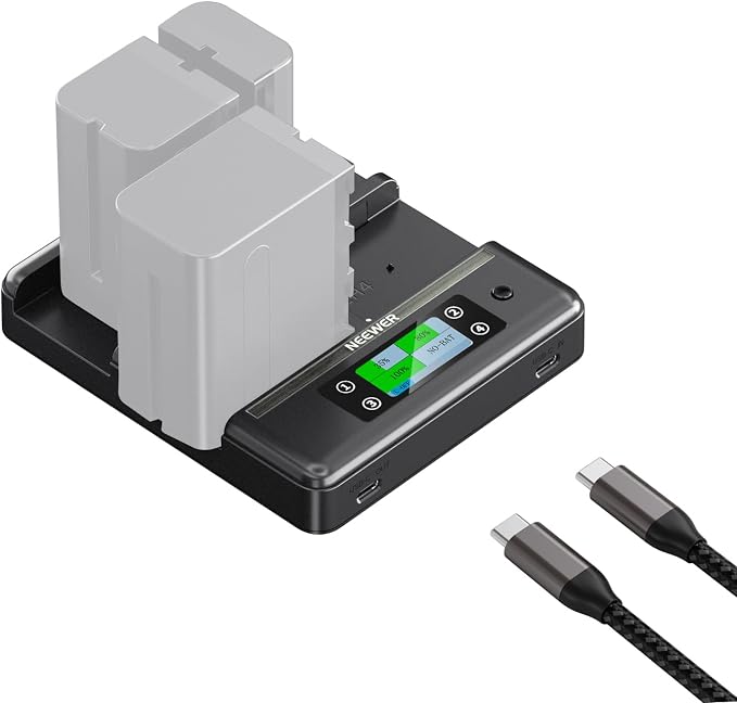 NEEWER NP-F970 4 Channel Charger by Neewer