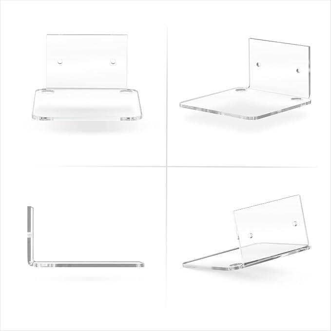 BRAINWAVZ 4.5" Small Baby Monitors & Speaker Wall Mount Shelf, Adhesive & Screw - Image 8