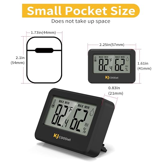 4PCS Mini Digital Hygrometer and Thermometer, Reptile Thermometer - Image 2
